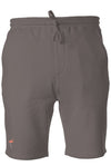 summer flamingo pigment dyed fleece shorts 