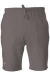 summer flamingo pigment dyed fleece shorts 
