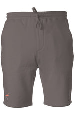 summer flamingo pigment dyed fleece shorts 